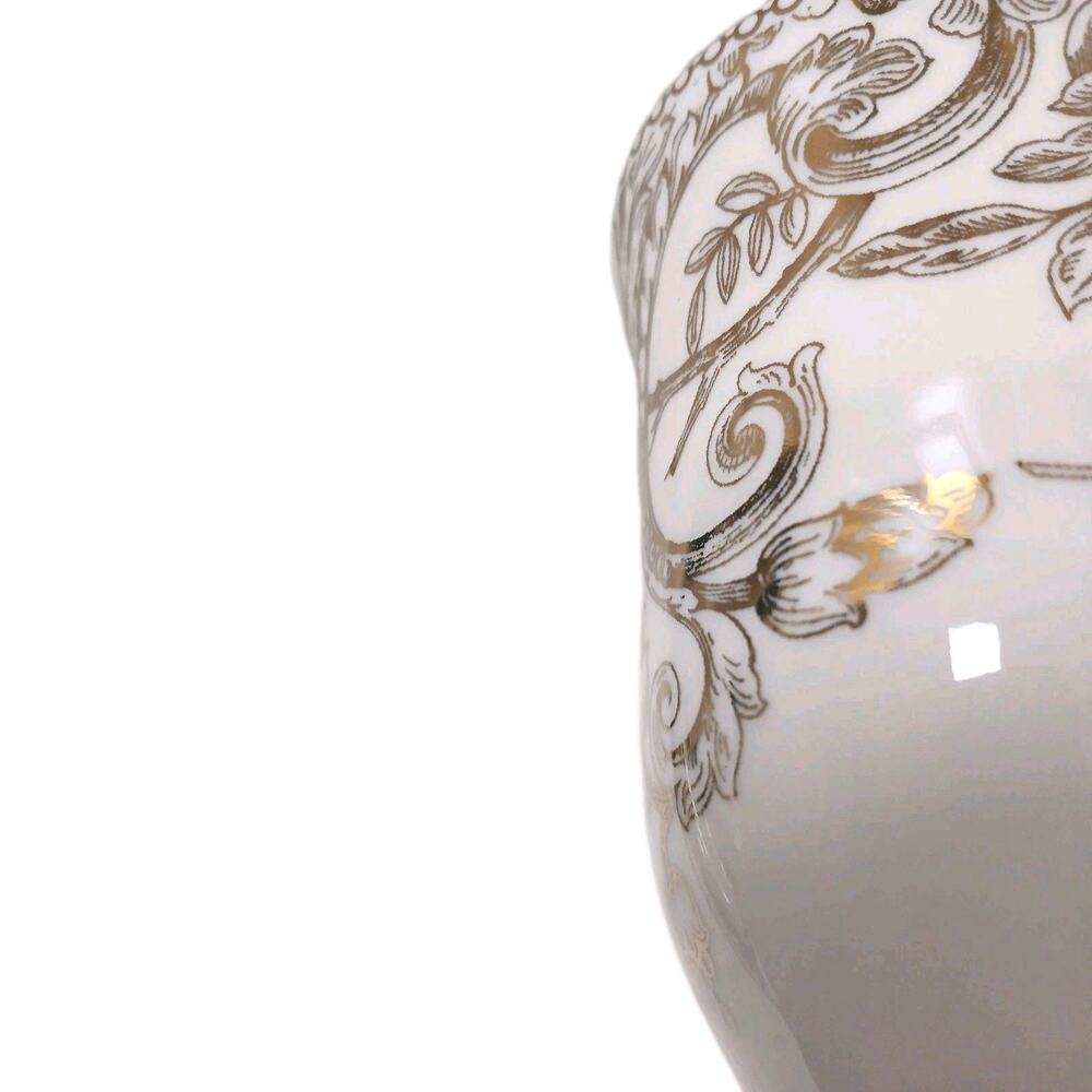 222 Fifth ADELAIDE Gold Gilded Mug 12oz Coffee Tea Latte Cup French Bird Floral - Picture 6 of 13